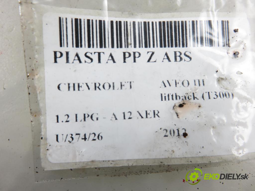 CHEVROLET AVEO liftback (T300) HB 2012 63,00 1.2 LPG - A 12 XER 1229,00 náboj PP ABS