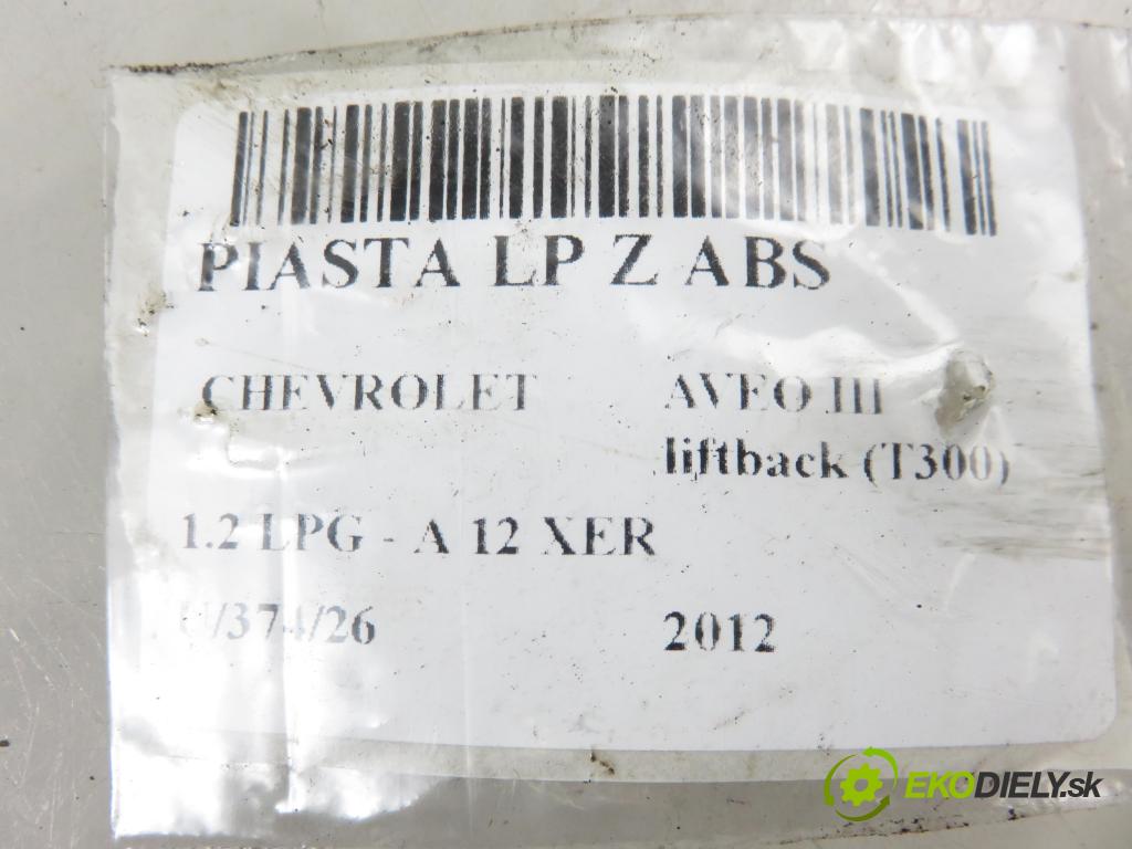 CHEVROLET AVEO liftback (T300) HB 2012 63,00 1.2 LPG - A 12 XER 1229,00 náboj LP ABS
