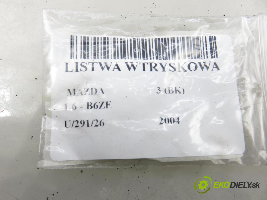 MAZDA 3 (BK) HB 2004 77,00 1.6 - B6ZE 1598,00 Lišta vstrekovacia 1955003310 (Vstrekovacia lišta)
