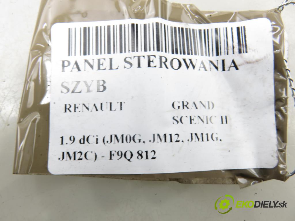 RENAULT GRAND SCENIC II (JM0/1_) MINIVAN 2004 88,00 1.9 dCi 120 - F9Q 812 1870,00 Panel ovládaní oken 156018070 ; 156018070C