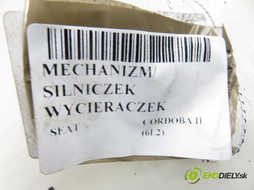 SEAT CORDOBA (6L2) SEDAN 2007 63,00 1.4 16V - BXW 1390,00 MECHANISMUS/ motorek stěračů 6L1955023H ; 3397020716 ; 6Q2955119A