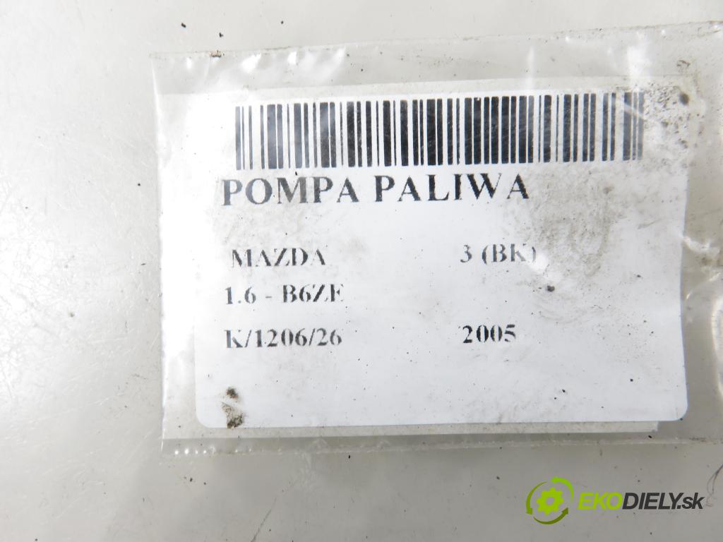 MAZDA 3 (BK) HB 2005 77,00 1.6 - B6ZE 1598,00 Pumpa paliva 3N619H307
