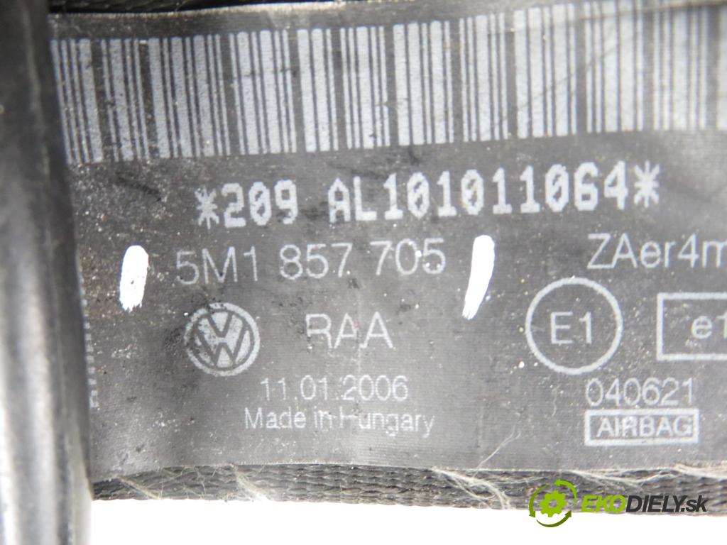 VW GOLF PLUS (5M1, 521) MINIVAN 2005 77,00 1.9 TDI - BLS 1896,00 držák BEZPEČNOST LP 5M1857705