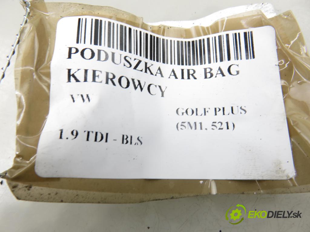 VW GOLF PLUS (5M1, 521) MINIVAN 2005 77,00 1.9 TDI - BLS 1896,00 AirBag air BAG volantu 1K0880201AF