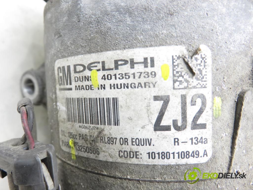 OPEL ASTRA J HB 2010 92,00 1.7 CDTI - A 17 DTR 1686,00 KOMPRESOR: klimatizace 13250606 ; 13250606ZJ2 ; 401351739 (Kompresor klimatizace)