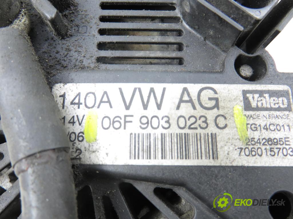 VW GOLF PLUS (5M1, 521) MINIVAN 2005 77,00 1.9 TDI - BLS 1896,00 Alternátor 06F903023C (Alternátor)