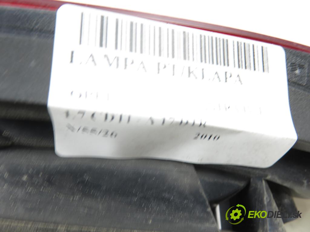 OPEL ASTRA J HB 2010 92,00 1.7 CDTI - A 17 DTR 1686,00 světlo pravé zadní kufr 216402