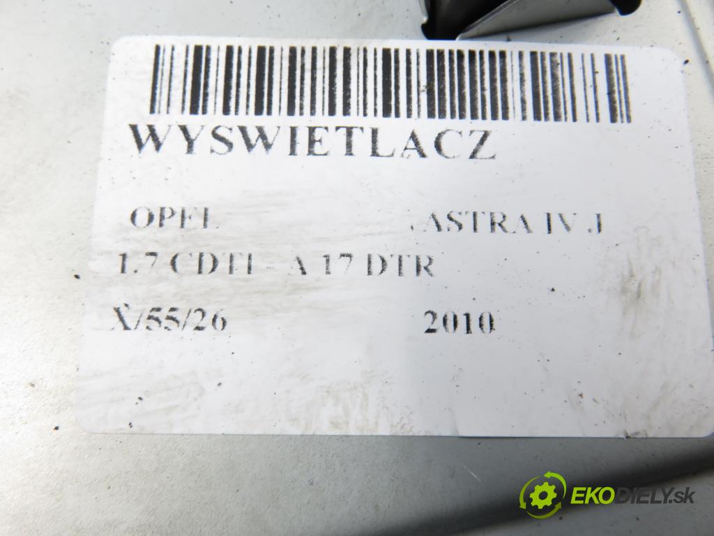 OPEL ASTRA J HB 2010 92,00 1.7 CDTI - A 17 DTR 1686,00 ZOBRAZIT: 13223793