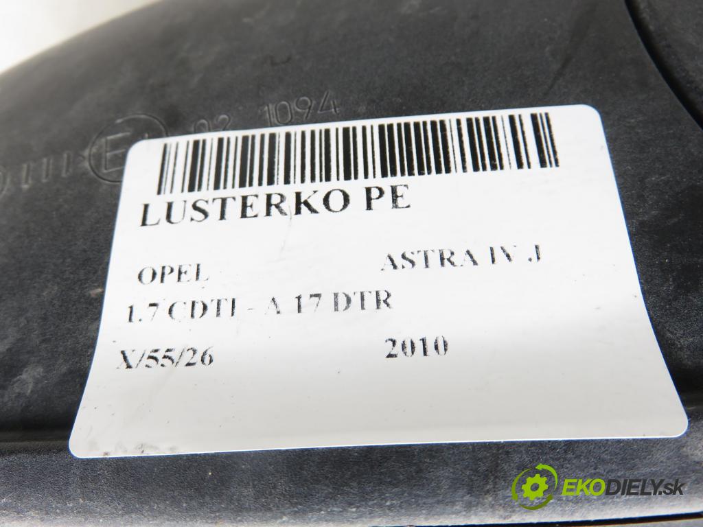 OPEL ASTRA J HB 2010 92,00 1.7 CDTI - A 17 DTR 1686,00 zpětné zrcátko