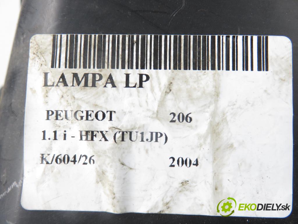 PEUGEOT 206 liftback (2A/C) HB 2004 440,00 1.1 i - HFX (TU1JP) 1124,00 Svetlo LP 9628666880