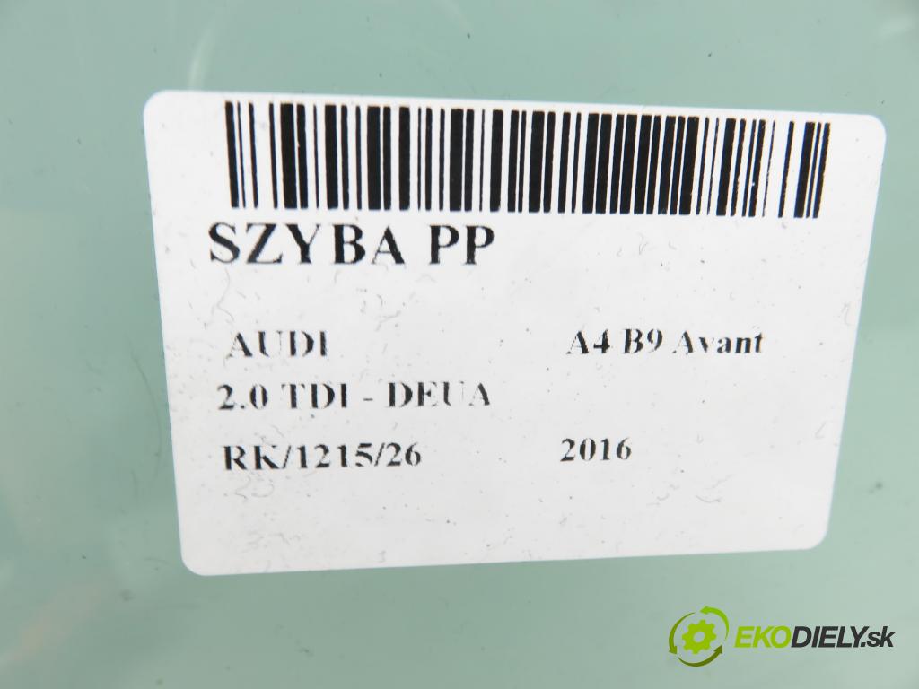 AUDI A4 Avant (8W5, B9) KOMBI 2016 110,00 2.0 TDI - DEUA 1968,00 okno PP 8W0845022