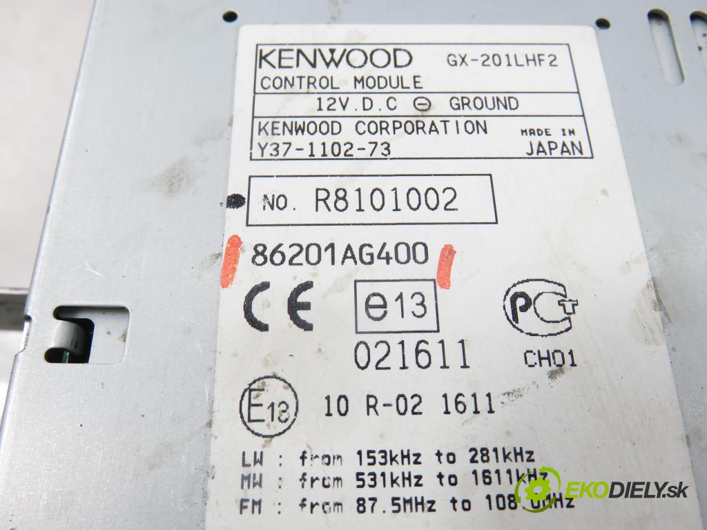 SUBARU LEGACY IV Kombi (BP) KOMBI 2004 101,00 2.0 AWD (BP5) - EJ202 1994,00 RADIO CD 86201AG400