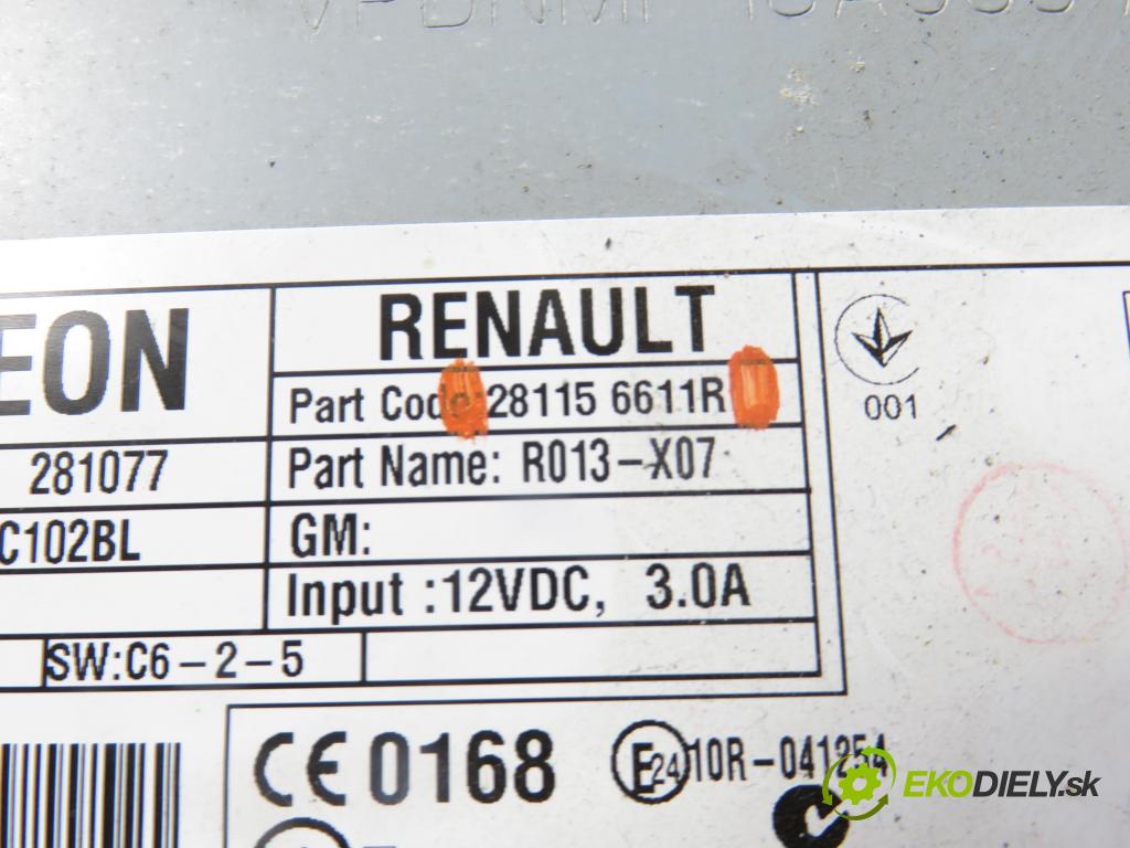 RENAULT TWINGO III (BCM_) HB 2014 52,00 1.0 SCe 70 - H4D 400 999,00 RADIO 281156611R