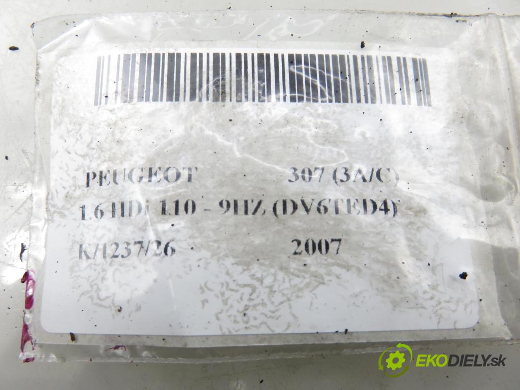 PEUGEOT 307 (3A/C) HB 2007 80,00 1.6 HDi 110 1560,00 vstrekovač 0445110188 (Vstrekovač paliva)