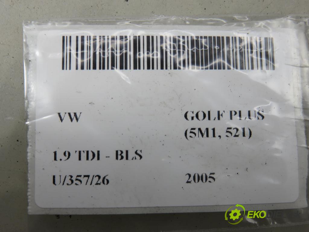 VW GOLF PLUS (5M1, 521) MINIVAN 2005 77,00 1.9 TDI - BLS 1896,00 ostřikovač ostřikovače svetla