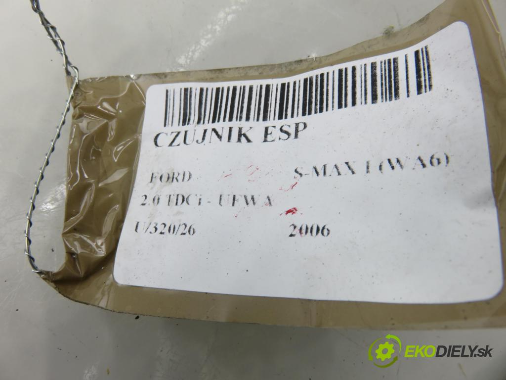FORD S-MAX (WA6) MINIVAN 2006 103,00 2.0 TDCi - UFWA 1997,00 snímač ESP 6G913C187AF