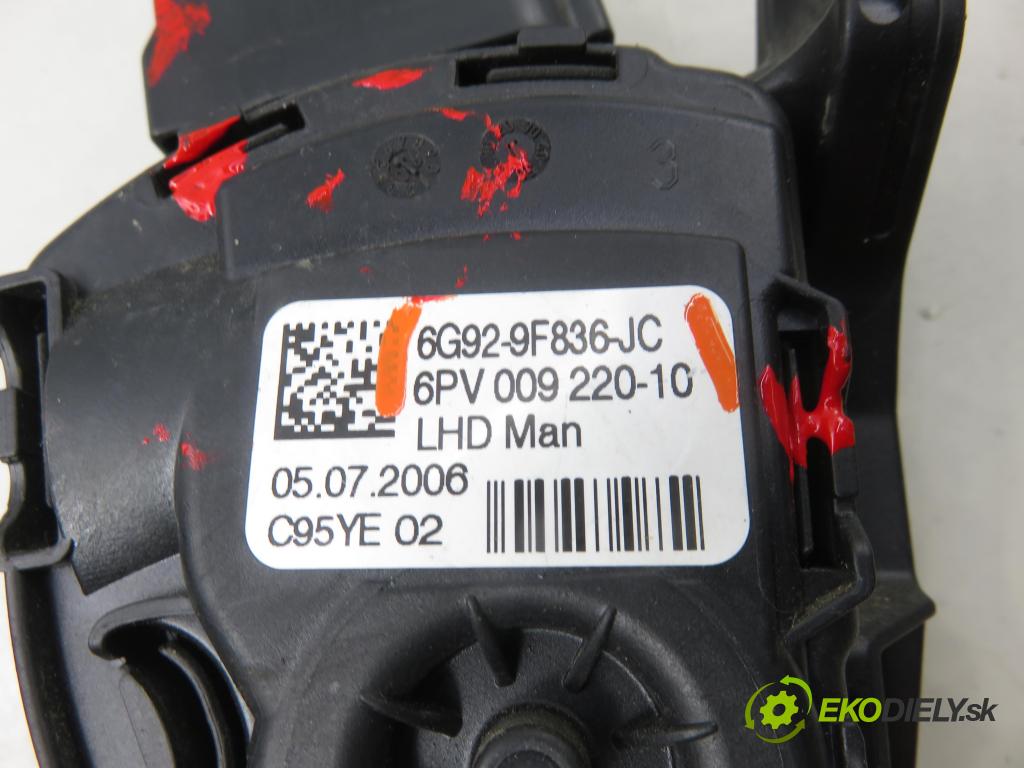 FORD S-MAX (WA6) MINIVAN 2006 103,00 2.0 TDCi - UFWA 1997,00 Potenciometer plynu 6G929F836JC ; 6PV00922010 (Potenciometer plynového pedálu)