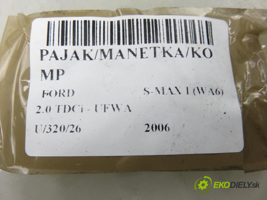 FORD S-MAX (WA6) MINIVAN 2006 103,00 2.0 TDCi - UFWA 1997,00 páčka/prepínač 6G9T13N064DE ; 6G9T14A664BC