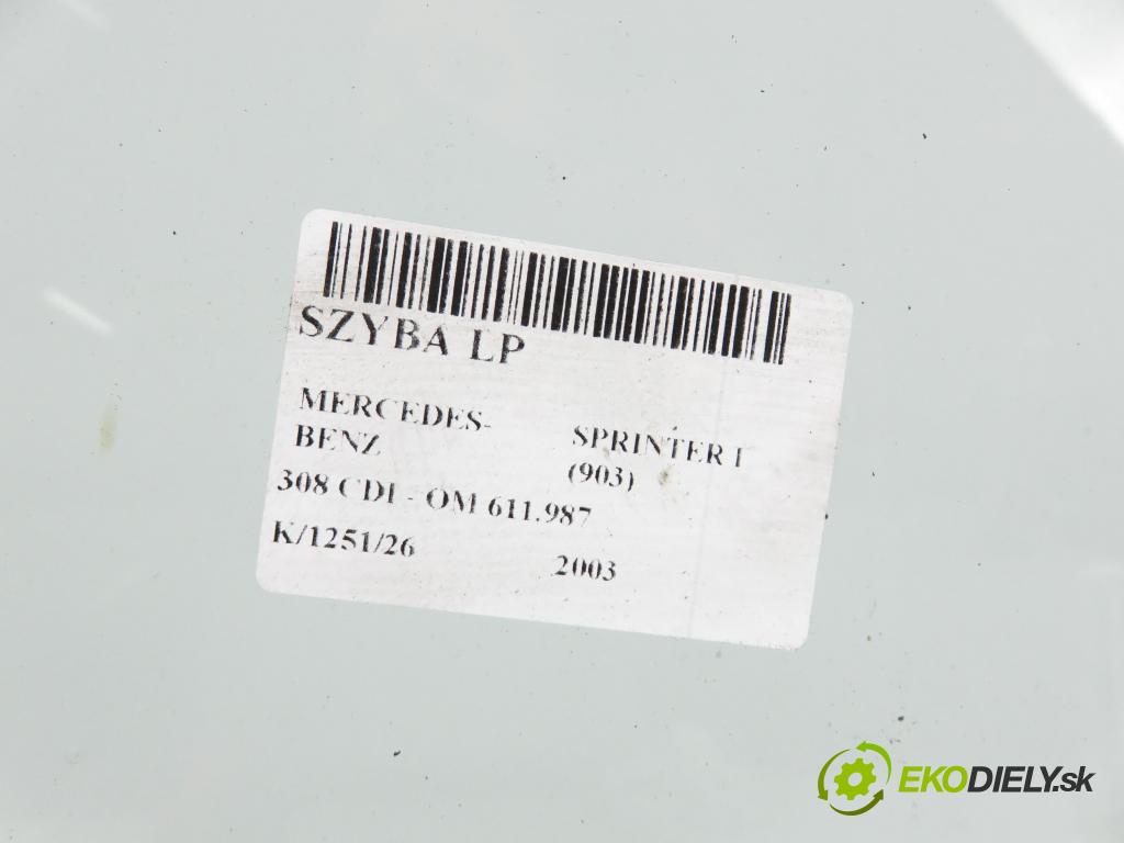MERCEDES-BENZ SPRINTER 3-t Skrzynia (903) FURGON 2003 60,00 308 CDI - OM 611.987 2148,00 okno LP