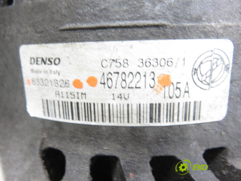 ALFA ROMEO 147 (937_) HB 2006 110,00 1.9 JTDM 16V (937.AXN1B, 937.BXN1B) - 937 A5.000 1910,00 Alternátor 46782213 ; 63321826 (Alternátor)