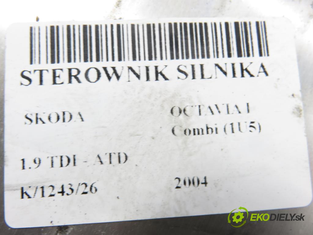 SKODA OCTAVIA I Combi (1U5) KOMBI 2004 74,00 1.9 TDI - ATD 1896,00 řídící jednotka motora 0281011195 ; 038906019KH