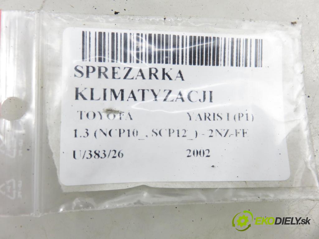 TOYOTA YARIS (_P1_) HB 2002 63,00 1.3 (NCP10_, SCP12_) - 2NZ-FE 1299,00 KOMPRESOR: klimatizace 4472206254 (Kompresor klimatizace)