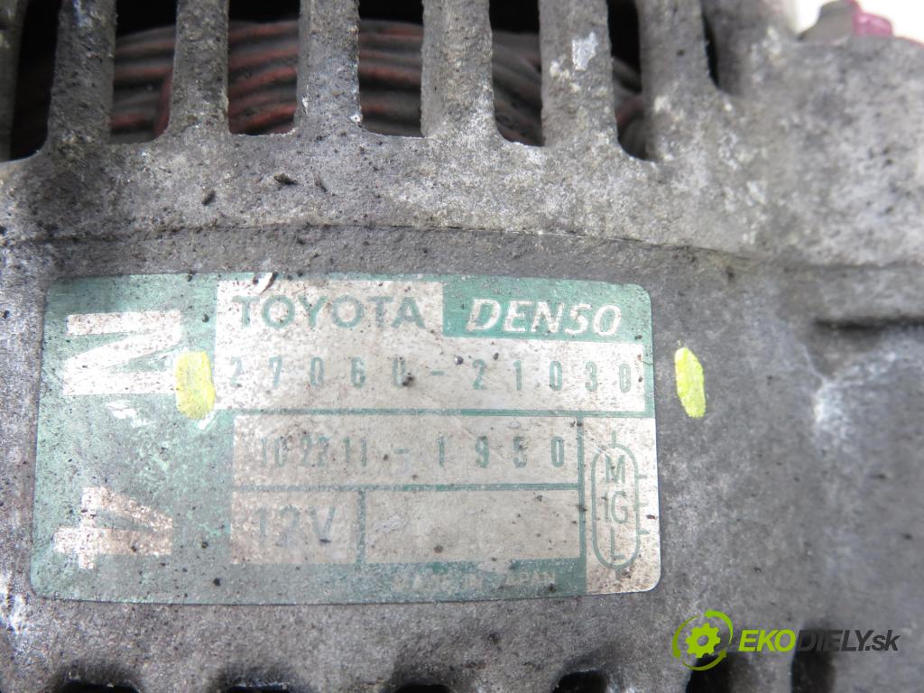 TOYOTA YARIS (_P1_) HB 2002 63,00 1.3 (NCP10_, SCP12_) - 2NZ-FE 1299,00 Alternátor 2706021030 (Alternátor)