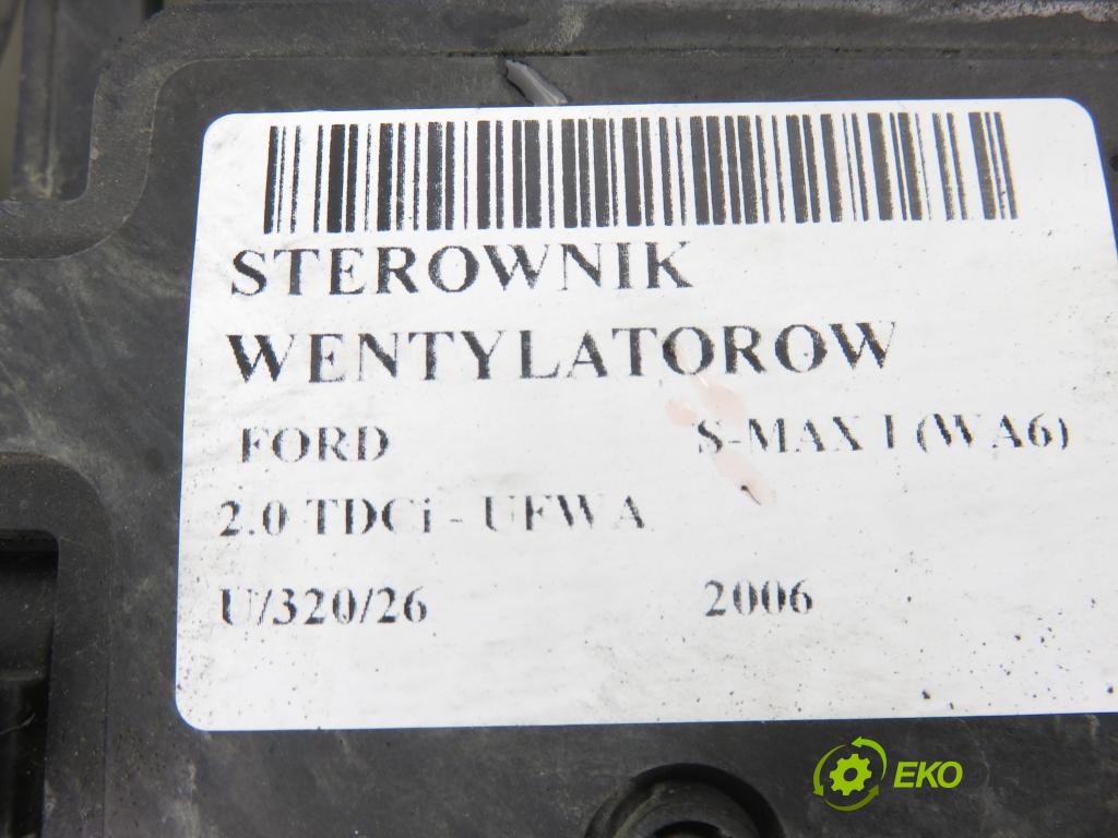 FORD S-MAX (WA6) MINIVAN 2006 103,00 2.0 TDCi - UFWA 1997,00 ventilátor chladič PODNEBÍ / VODA 6G918C607DE ; 940002904