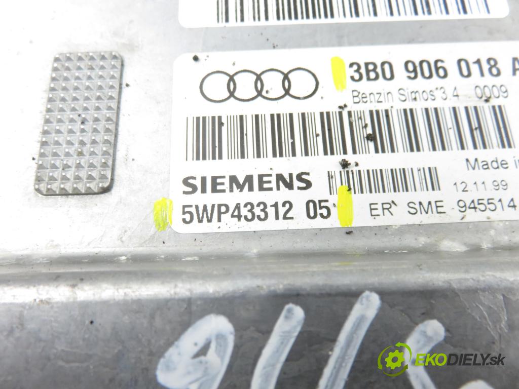 AUDI A4 (8D2, B5) SEDAN 2000 74,00 1.6 - AHL 1595,00 Riadiaca jednotka Motor 5WP4331205 ; 3B0906018A