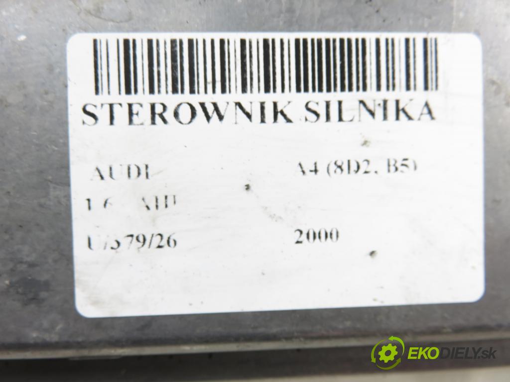 AUDI A4 (8D2, B5) SEDAN 2000 74,00 1.6 - AHL 1595,00 Riadiaca jednotka Motor 5WP4331205 ; 3B0906018A