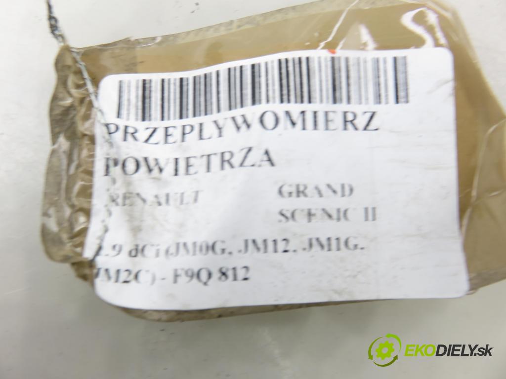 RENAULT GRAND SCENIC II (JM0/1_) MINIVAN 2004 88,00 1.9 dCi (JM0G, JM12, JM1G, JM2C) - F9Q 812 1870,00 váha vzduchu vzduchu 7700109812 ; H7700104426