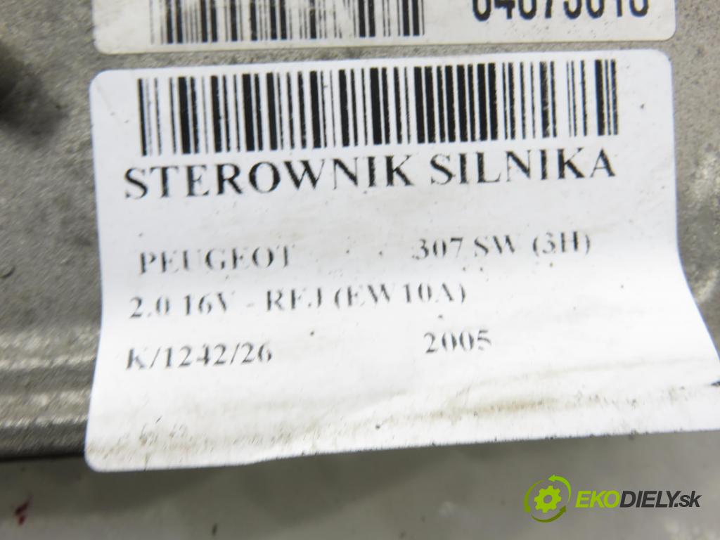 PEUGEOT 307 SW (3H) KOMBI 2005 0,00 2.0 16V - RFJ (EW10A) 1997,00 Riadiaca jednotka Motor 9659057580 ; 9657870480 ; IAW6LPB