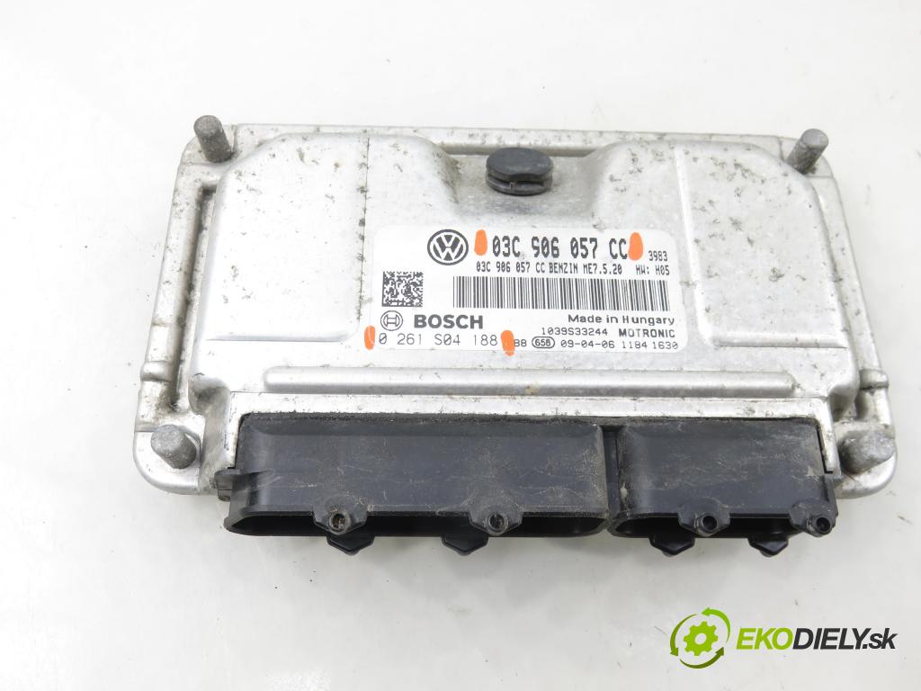 SEAT IBIZA IV (6J5, 6P1) HB 2009 77,00 1.6 - BTS 1598,00 Riadiaca jednotka Motor 0261S04188 ; 03C906057CC