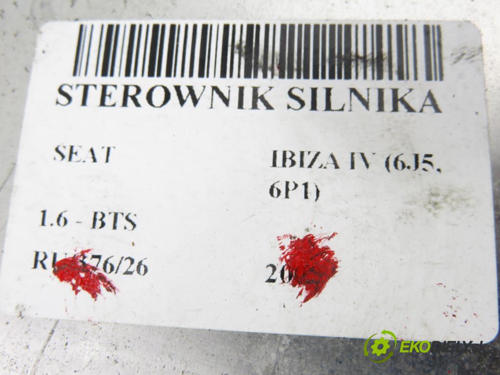 SEAT IBIZA IV (6J5, 6P1) HB 2009 77,00 1.6 - BTS 1598,00 řídící jednotka motora 0261S04188 ; 03C906057CC