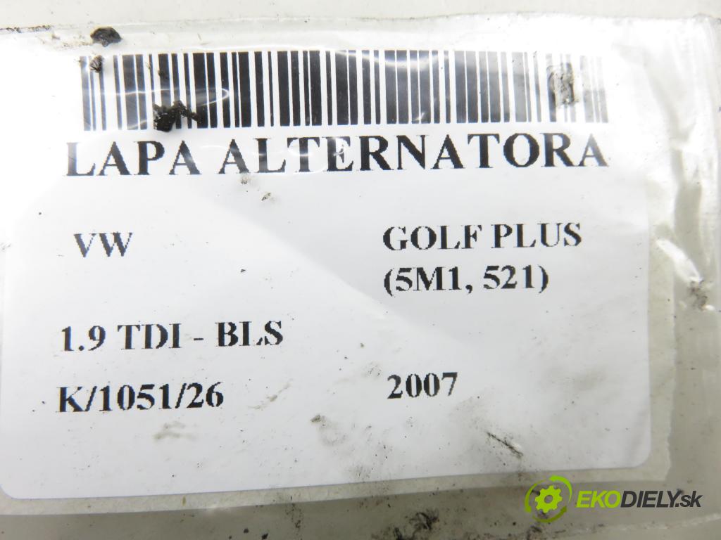 VW GOLF PLUS (5M1, 521) HB 2007 77,00 1.9 TDI - BLS 1896,00 Uchytenie alternátora 038903143AF