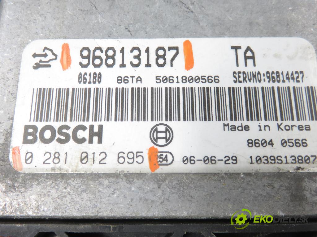 OPEL ANTARA A (L07) SUV 2006 110,00 2.0 CDTI 4x4 - Z 20 DMH 1991,00 Riadiaca jednotka Motor 96813187TA ; 0281012695