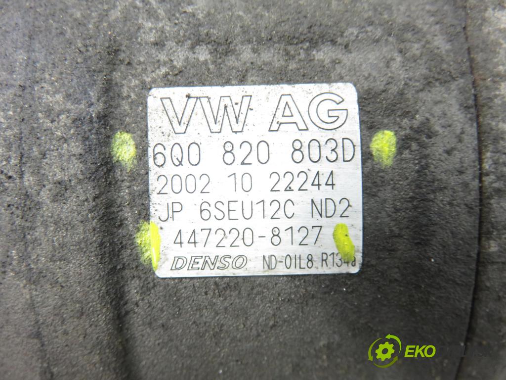 SEAT CORDOBA (6L2) SEDAN 2003 96,00 1.9 TDI - ASZ 1896,00 KOMPRESOR: klimatizácie 6Q0820803D ; 4472208127 (Kompresor klimatizácie)