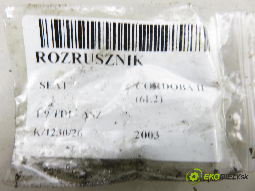 SEAT CORDOBA (6L2) SEDAN 2003 96,00 1.9 TDI - ASZ 1896,00 Štartér 02M911023C ; D7RS50 (Štartér)