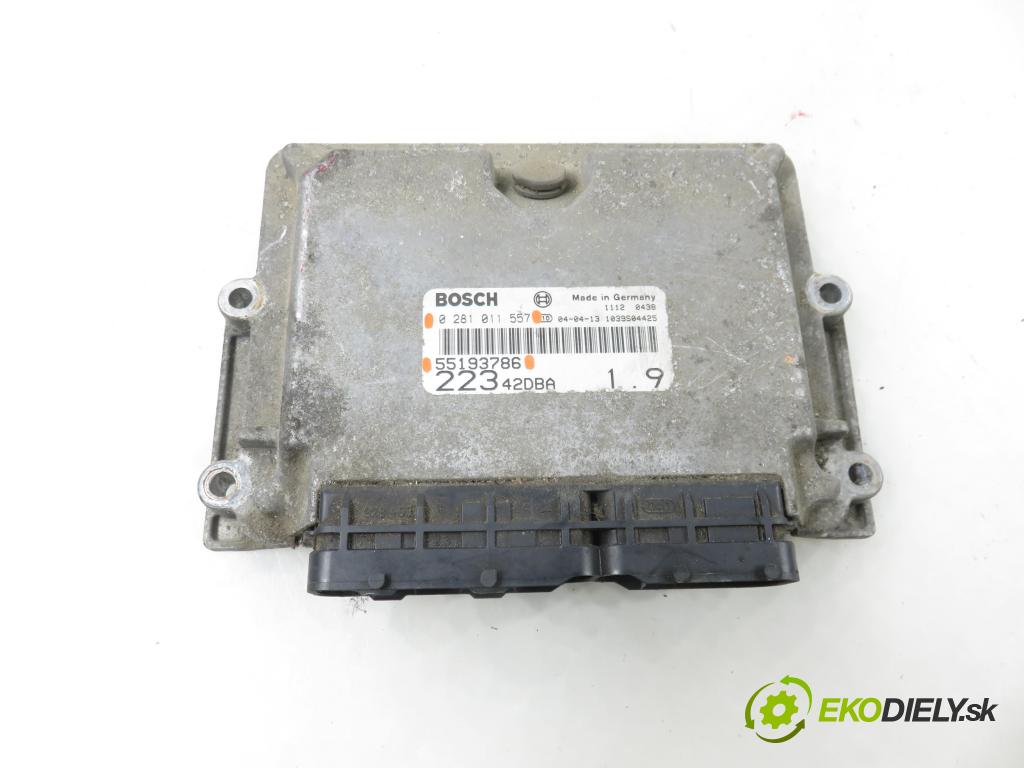 FIAT DOBLO nadwozie wielkoprzestrzenne (MPV) (119_, 223_) KOMBIVAN 2004 77,00 1.9 JTD - 223 A7.000 1910,00 řídící jednotka motora 0281011557 ; 55193786