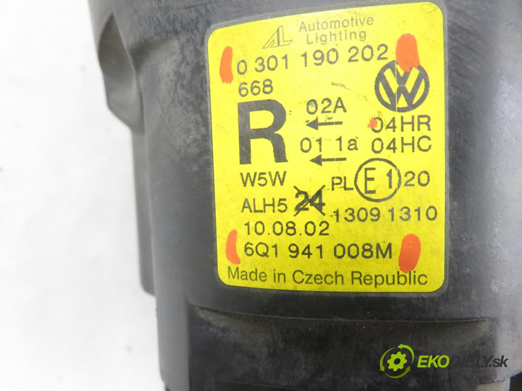 VW POLO (9N_) HB 2002 55,00 1.4 16V - BBY 1390,00 Svetlo PP 6Q1941008M ; 0301190202