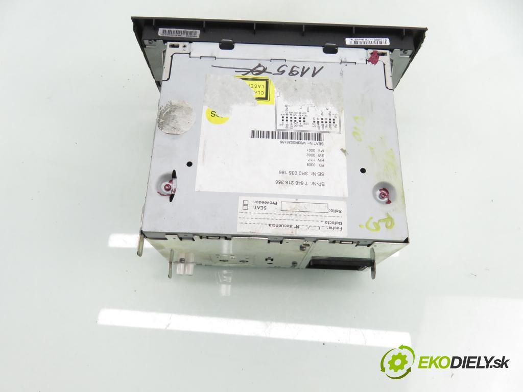 SEAT EXEO (3R2) SEDAN 2009 110,00 1.8 T - CFMA 1781,00 RADIO CD 3R0035186 ; 7648218366
