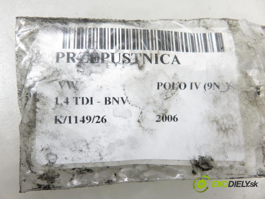 VW POLO (9N_) HB 2006 59,00 1.4 TDI - BNV 1422,00 Škrtiaca klapka 045128063G (Škrtiaca klapka)