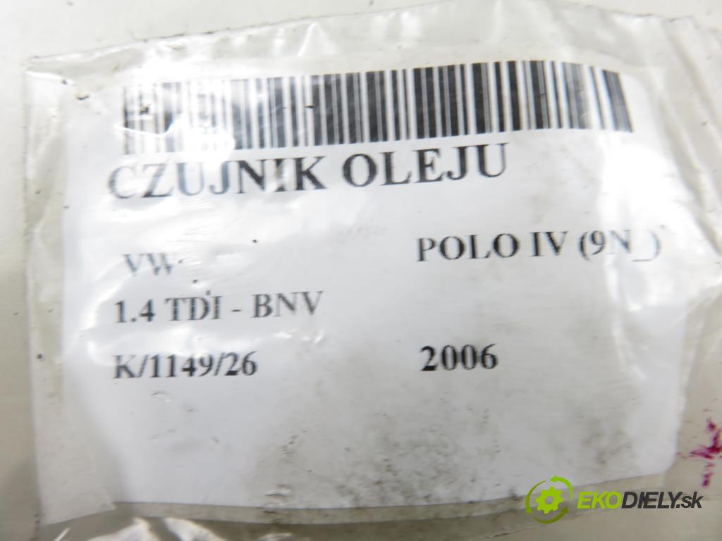 VW POLO (9N_) HB 2006 59,00 1.4 TDI - BNV 1422,00 Snímač oleja 045907660D ; 00813401HL0