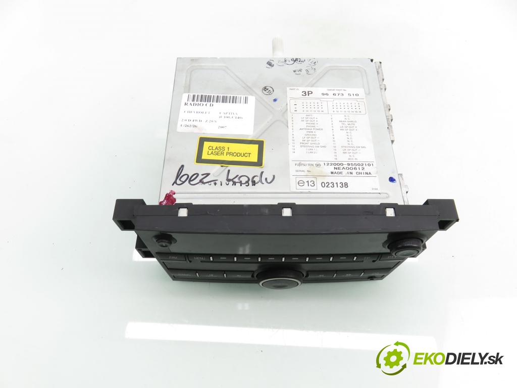 CHEVROLET CAPTIVA (C100, C140) SUV 2007 110,00 2.0 D 4WD - Z 20 S 1991,00 RADIO CD 96673510