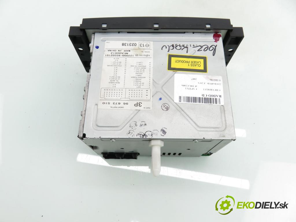 CHEVROLET CAPTIVA (C100, C140) SUV 2007 110,00 2.0 D 4WD - Z 20 S 1991,00 RADIO CD 96673510