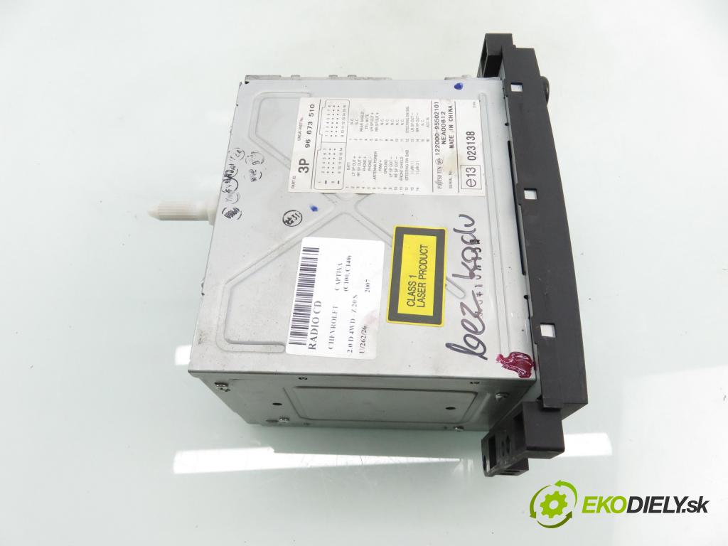 CHEVROLET CAPTIVA (C100, C140) SUV 2007 110,00 2.0 D 4WD - Z 20 S 1991,00 RADIO CD 96673510
