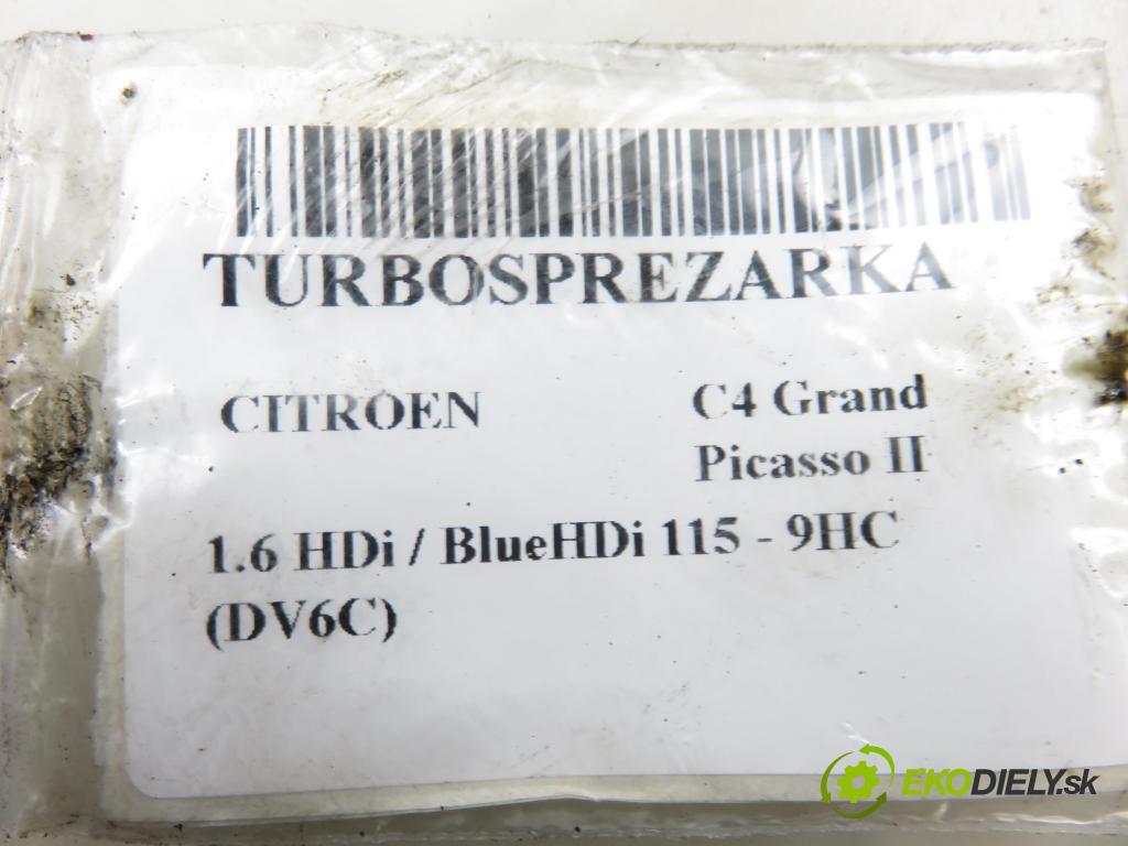 CITROEN C4 Grand Picasso II MINIVAN 2014 0,00 1.6 HDi / BlueHDi 115 - 9HC (DV6C) 1560,00 RYCHLONABÍJEČKA: 9686120680 (Kompletní turbodmychadlo)