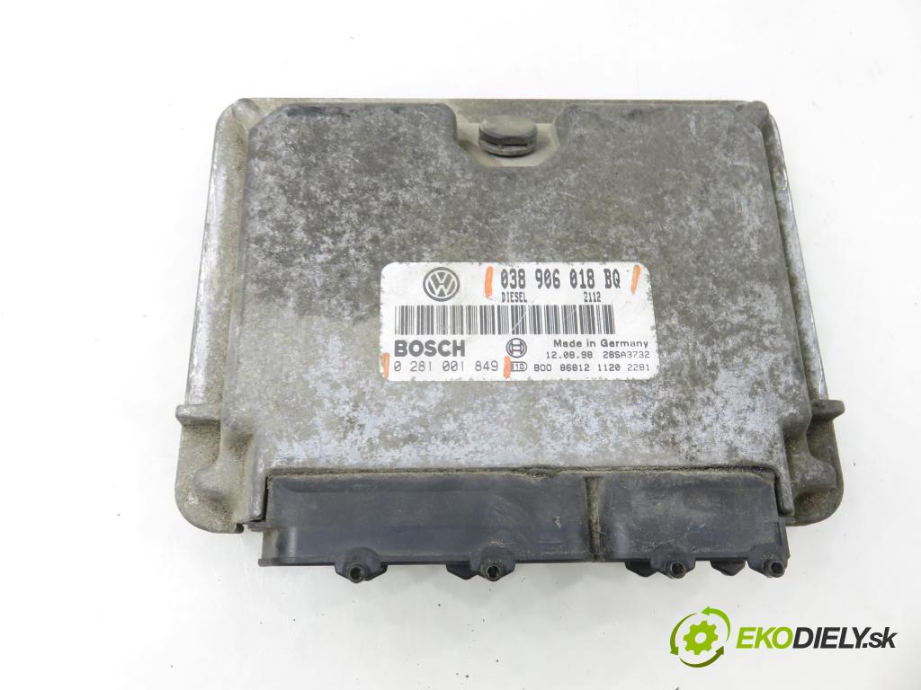 SKODA OCTAVIA I Combi (1U5) KOMBI 1998 66,00 1.9 TDI 90 - ALH 1896,00 řídící jednotka motora 038906018BQ ; 0281001849