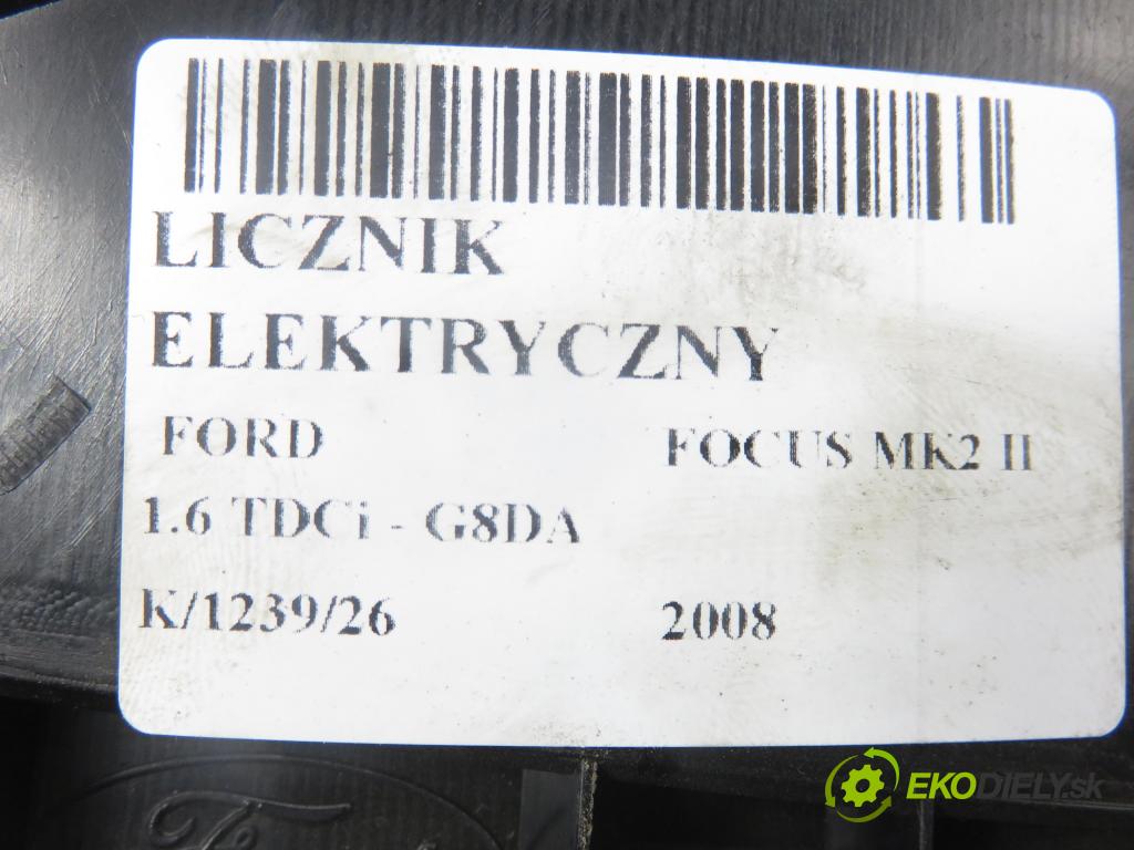 FORD FOCUS II (DA_, HCP) HB 2008 80,00 1.6 TDCi - G8DA 1560,00 Prístrojovka elektrický 8V4T10849GE