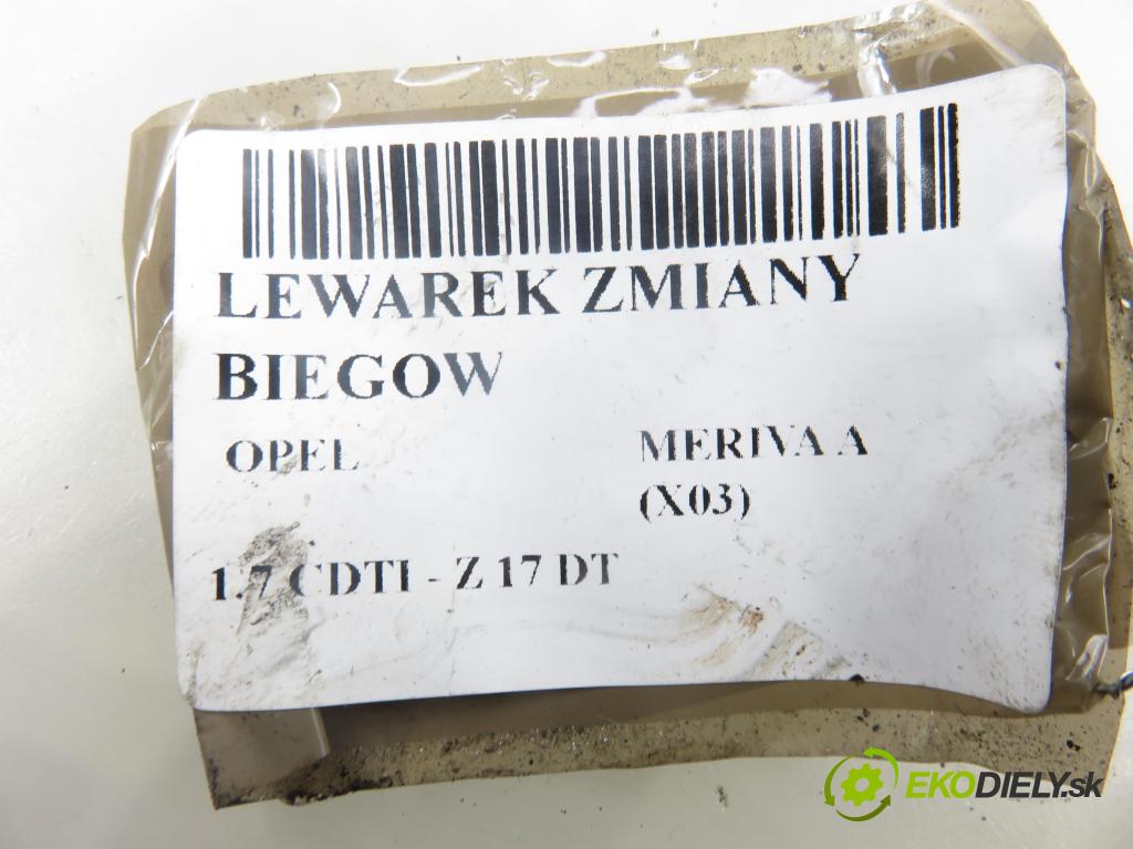 OPEL MERIVA A nadwozie wielkoprzestrzenne (MPV) (X03) HB 2004 74,00 1.7 CDTI - Z 17 DT 1686,00 ZVEDÁK: 55353676JN